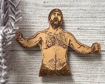 Jason Kelce Shirtless Magnet | Philly Eagles Fridge Magnet | Philadelphia Football Gift | Funny Go Birds Fan Merch | Media PA