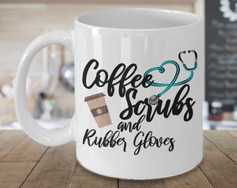 Scrub Life, Nurse Gifts, Personalized Mug, Gifts for Doctor, Nurse Coffee Mug, Nurse Appreciation, Custom Mug, Registered Nurse Mug