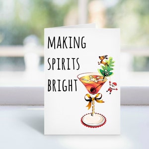 Haciendo Espíritus Brillantes Tarjeta de Navidad
