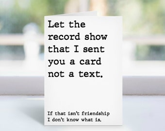 Funny Bday Let The Record Show Folded Card, Funny Birthday Card Pack