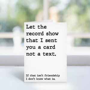 Funny Bday Let The Record Show Folded Card, Funny Birthday Card Pack