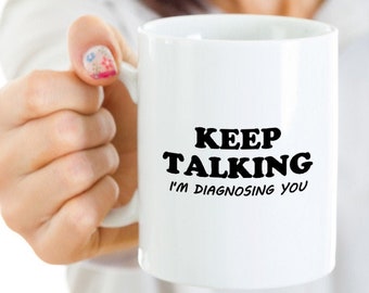 Regali di psicologia, regalo di tazza di caffè psicologo - Laurea in psicologia, regalo di psicologia, regalo di Natale dello psicologo, ringraziamento alla psicologia