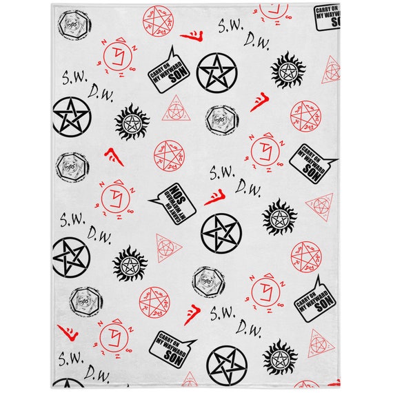 Supernatural blanket Snuggle Blanket Cozy Supernatural Etsy
