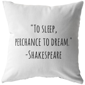 Literary Quote Reading Pillow