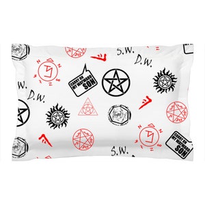 Supernatural Pillow Shams, Supernatural Bedding, Home Decor, Ultra Soft, For Kids And Adults, Personalized Gift Idea
