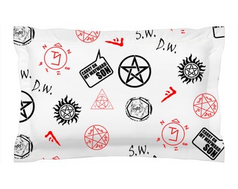 Supernatural Pillow Shams, Supernatural Bedding, Home Decor, Ultra Soft, For Kids And Adults, Personalized Gift Idea