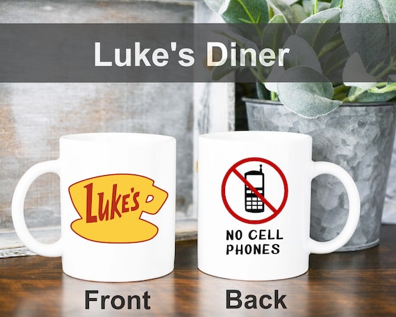 Luke's Coffee Mug Luke's Diner Cup No Cell Phones | Etsy