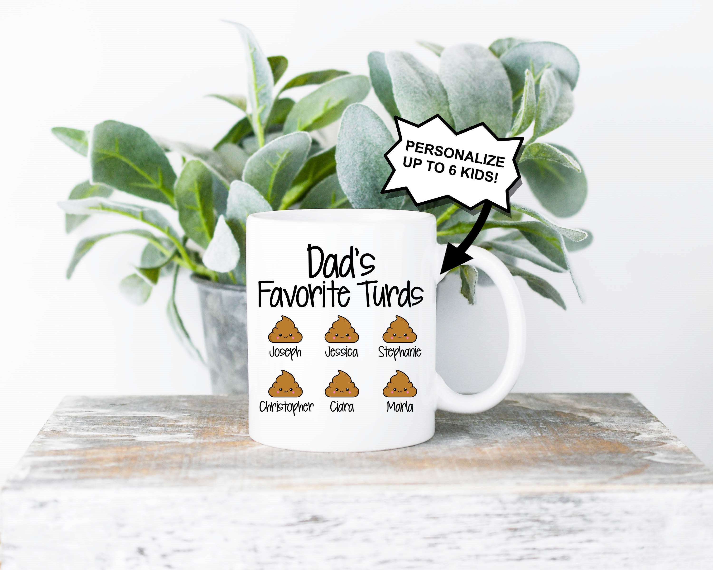 Mom's Favorite Turds - Gift For Mom, Grandma - Personalized Mug - Pawfect  House ™