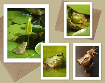 Frog note cards  - choose 1, 2, 3, or all 4