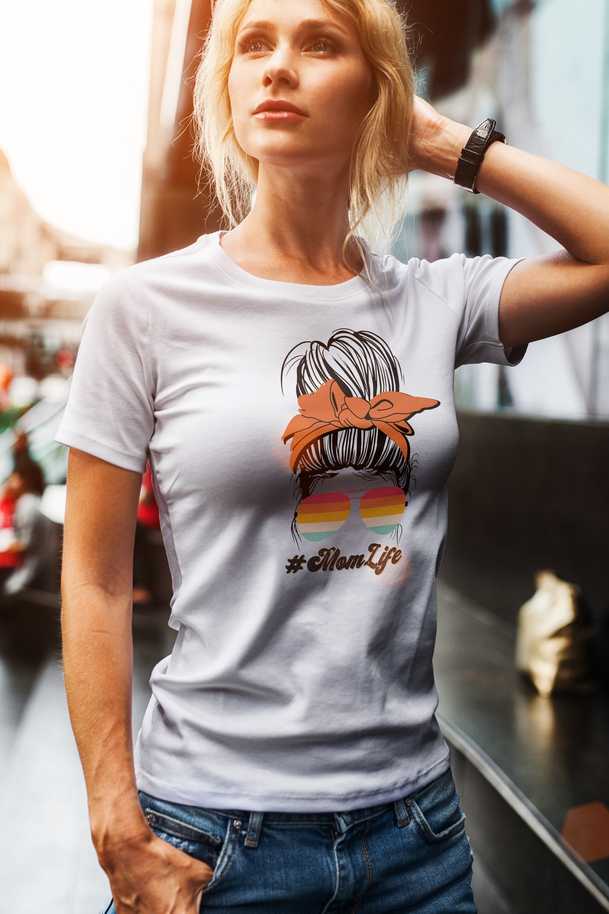 Vintage Clothing T Shirts Mom Life Women T-shirts Tees | Etsy