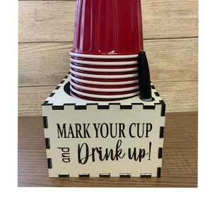 Porte-gobelet en érable, décoration de table de fête, décoration de barbecue