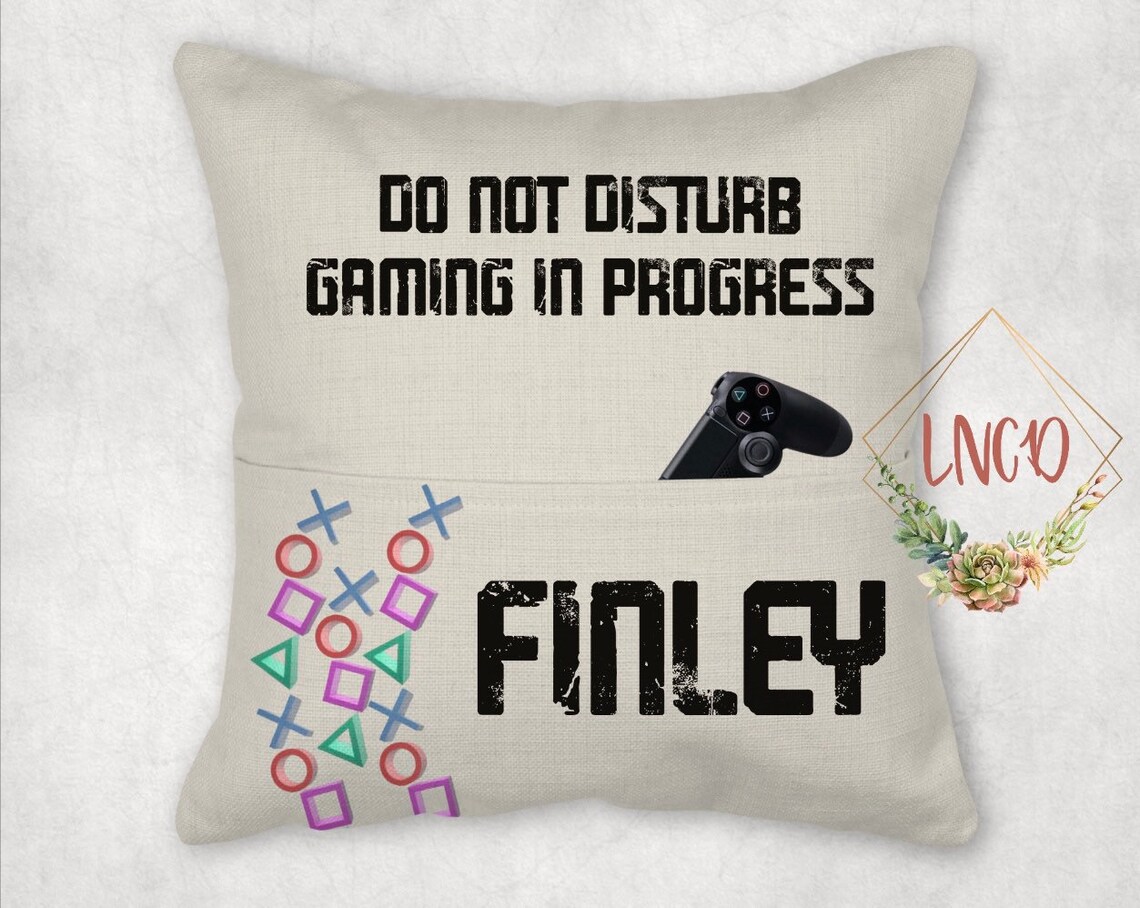 Video Game Pocket Pillow/Gamers Pillow/Kid Room Etsy