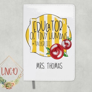 Personalized Notebook/Teacher Gift/Office Decor/End of the Year/Best Teacher/Custom Gift/Difference Maker/Notepad/TA Gift/EA/Christmas Gift