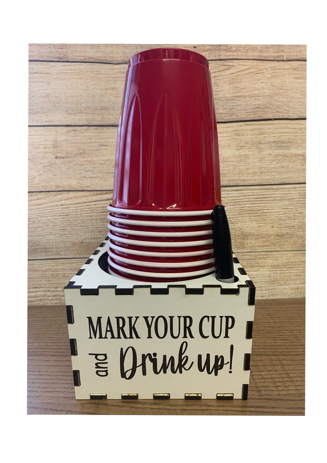 Drink Cup Holder Party Table Decor Plastic Cup Holdersolo Etsy