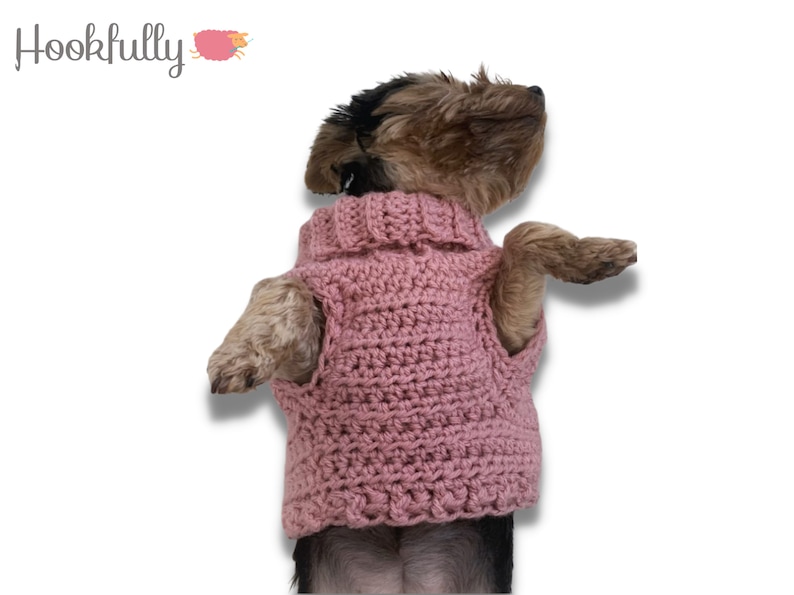 PDF Crochet Pattern Minnies Turtleneck Dog Sweater Small Etsy