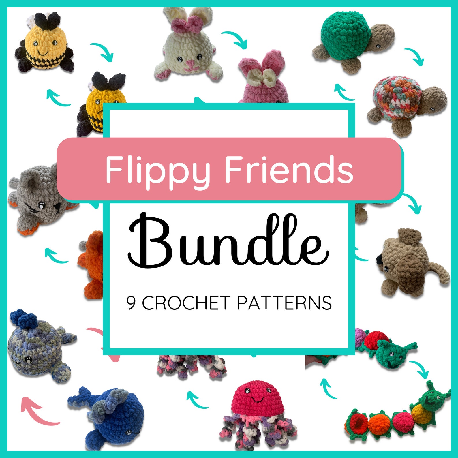 Reversible Amigurumi Animals | PDF Crochet Pattern Bundle Deal ...
