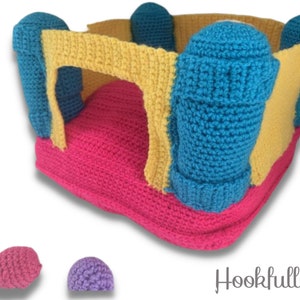 PDF Crochet Pattern mini bouncy castle toy AKA bounce house image 8