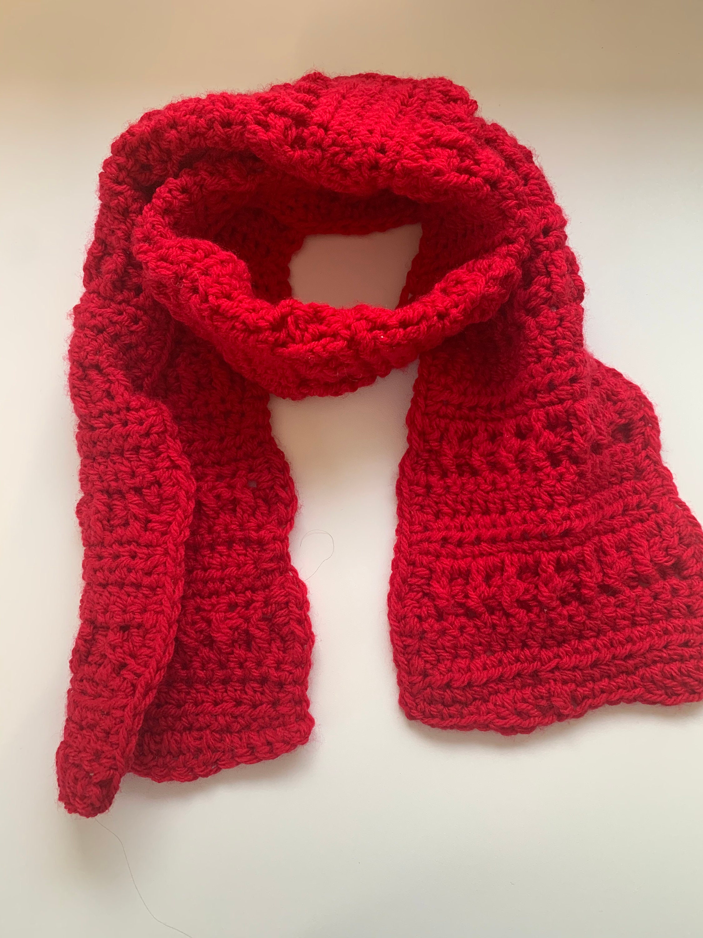 PDF crochet pattern for winter kids scarf | Etsy