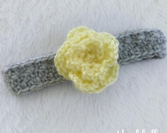 PDF Häkelanleitung - Haarband mit Rose | Baby, Kleinkind, Kinder Größen | Blumen Haarband | Zitronenschalenstich | Geschenkidee | Modeschmuck
