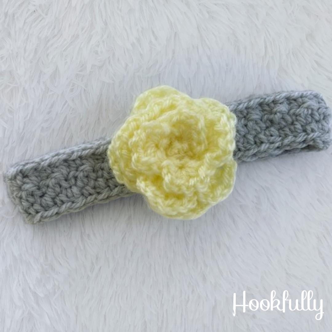 35 Baby Headband Crochet Patterns for Adorable Keepsakes and Photo Props 28 Crochet Pattern Rose Headband Baby