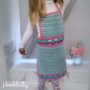 PDF Crochet Pattern | Kids Apron | Toddler or Child | Boys or Girls | Cupcake Stitch | No Sew | Crochet Apron | Kids Clothes and Accessories