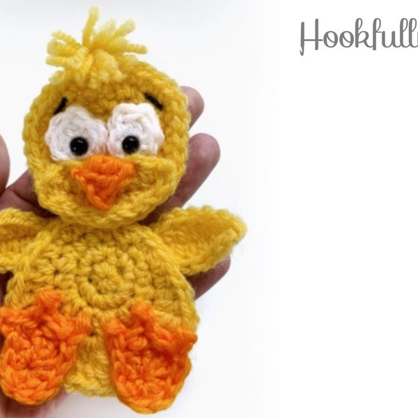 PDF Crochet Pattern - Easter chick appliqué