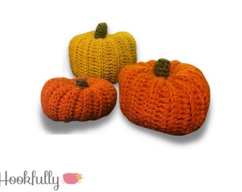 Crochet pattern pdf - Pumpkins - Halloween, autumn, fall