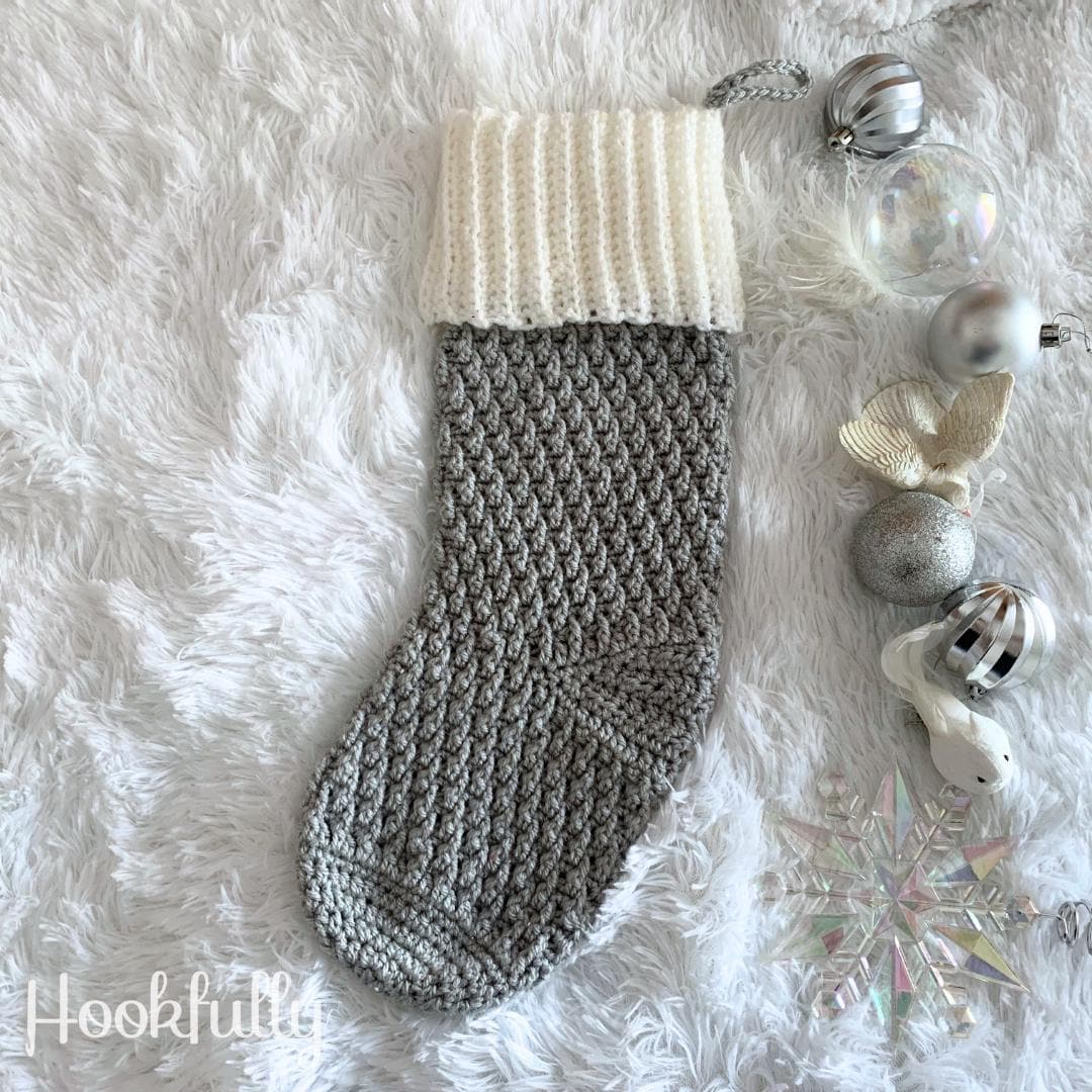 39 Christmas Stocking Crochet Patterns for Handmade Holiday Keepsakes 27 Crochet Christmas Stocking Pattern Alpine Stitch
