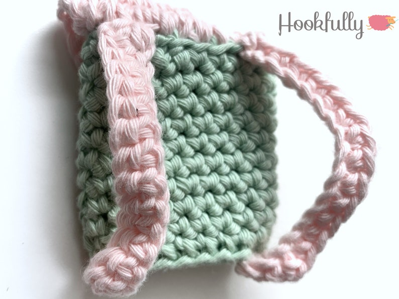 PDF Crochet Pattern Doll Backpack Mini rucksack keychain crochet pattern easy image 6
