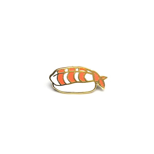 Shrimp Sushi Enamel Pin