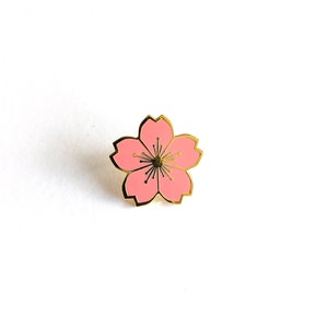 桜エナメルピン