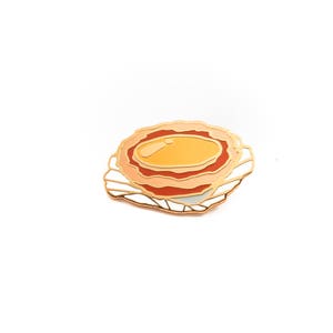 Egg Tart Dim Sum Enamel Pin