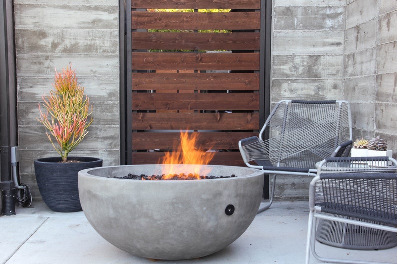 Glut Feuerschale Beton Feuerstelle | Etsy