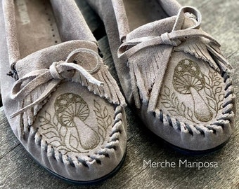 Mushroom Moccasins by Merche Mariposa