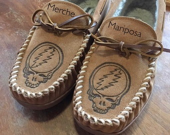 custom moccasin slippers