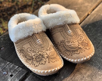 Moccasins Slippers by Merche Mariposa