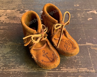 Children’s Boys Girls Moccasin Boots by Merche Mariposa