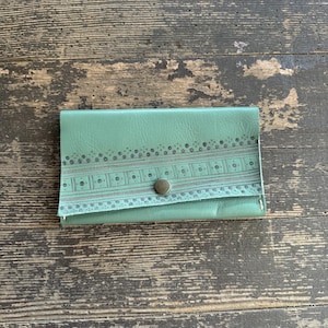 Cartera de cuero Rancher de tres pliegues Sage