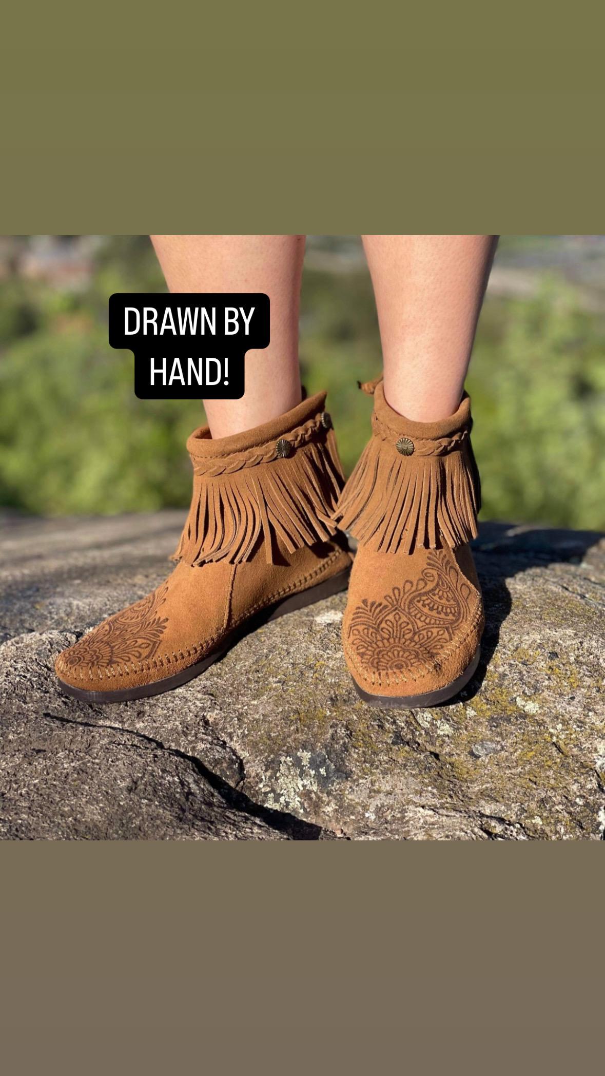 Botines Boho Botines Flecos Baratos Botas De Flecos México