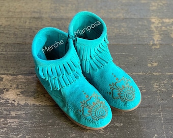 Kinder Mädchen Jungen Moccasin Boots von Merche Mariposa