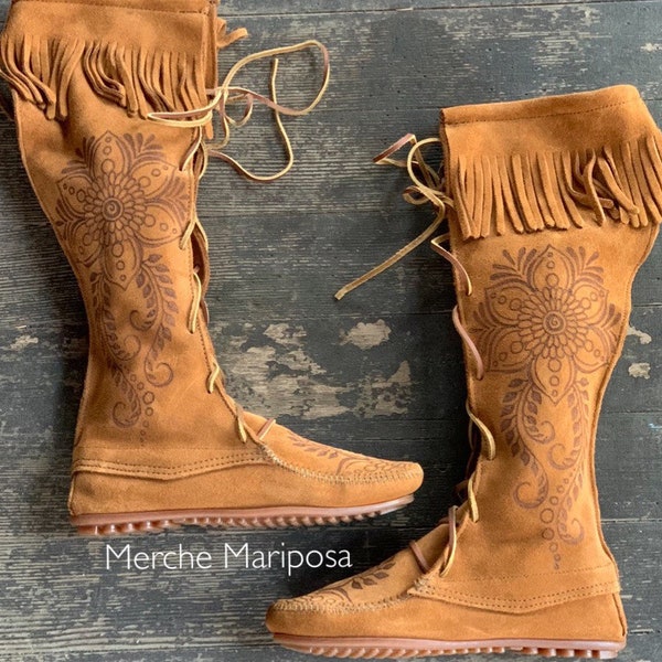 Mens Knee High Moccasins - Etsy