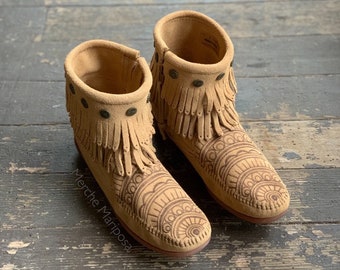 Mokassin Fransen Stiefel von Merche Mariposa