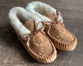 Moccasin Slippers by Merche Mariposa