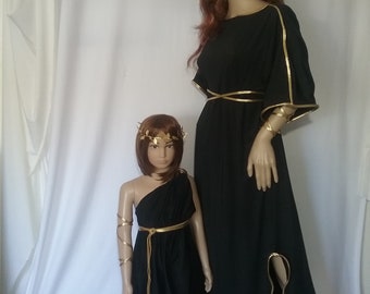 Pink /& Gold Goddess Girl Child Halloween Costume MEDIUM 8-10 Greek Venus Godess