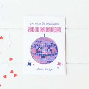Sie lassen den ganzen Ort schimmern Valentinstagskarten, Swiftie-Valentinstagskarten, Taylor Swift Printable Valentine, bearbeitbarer Sofort-Download