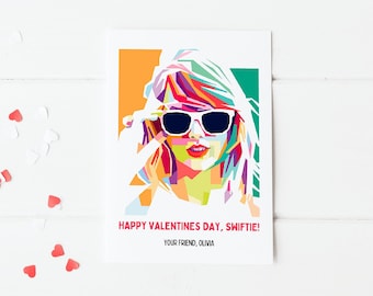 Cartes de Saint-Valentin de l'époque, cartes de Saint-Valentin imprimables Taylor, téléchargement immédiat modifiable