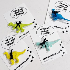 Kinder Dinosaurier Valentinstag Karten, druckbare Valentinstag Tags, Kid Vday Dinosaurier Tag, moderne Dino Valentines, bearbeitbare Sofort Download