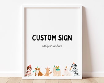 Bad Two the Bone Birthday Sign modifiable, Puppy Pawty, 2nd Birthday, Dog Theme Birthday Decorations, Editable Template, Instant Download