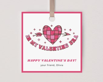Carte de Saint-Valentin à l'époque de ma Saint-Valentin, carte de Saint-Valentin Taylor, téléchargement immédiat modifiable