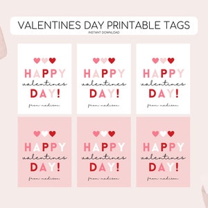 Druckbare Valentinstag Tag, süße Leckerei Valentinstag Tag, Valentinstag Geschenk Label, Kinder Schule druckbare Tag, Instant Download